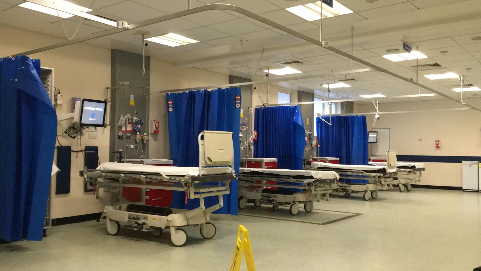 emergency department area. Day to day routine.